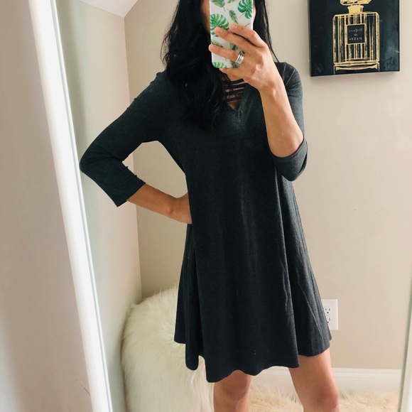 Gray swing dress - Picture 6 of 6